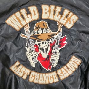 Steve and Barry's wild west saloon warren lotas style letterman jacket men's lar